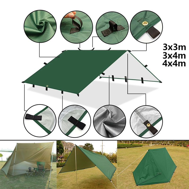 Sun Sail Shade - 4x4m 4x3m 3x3m 19 Hang Points