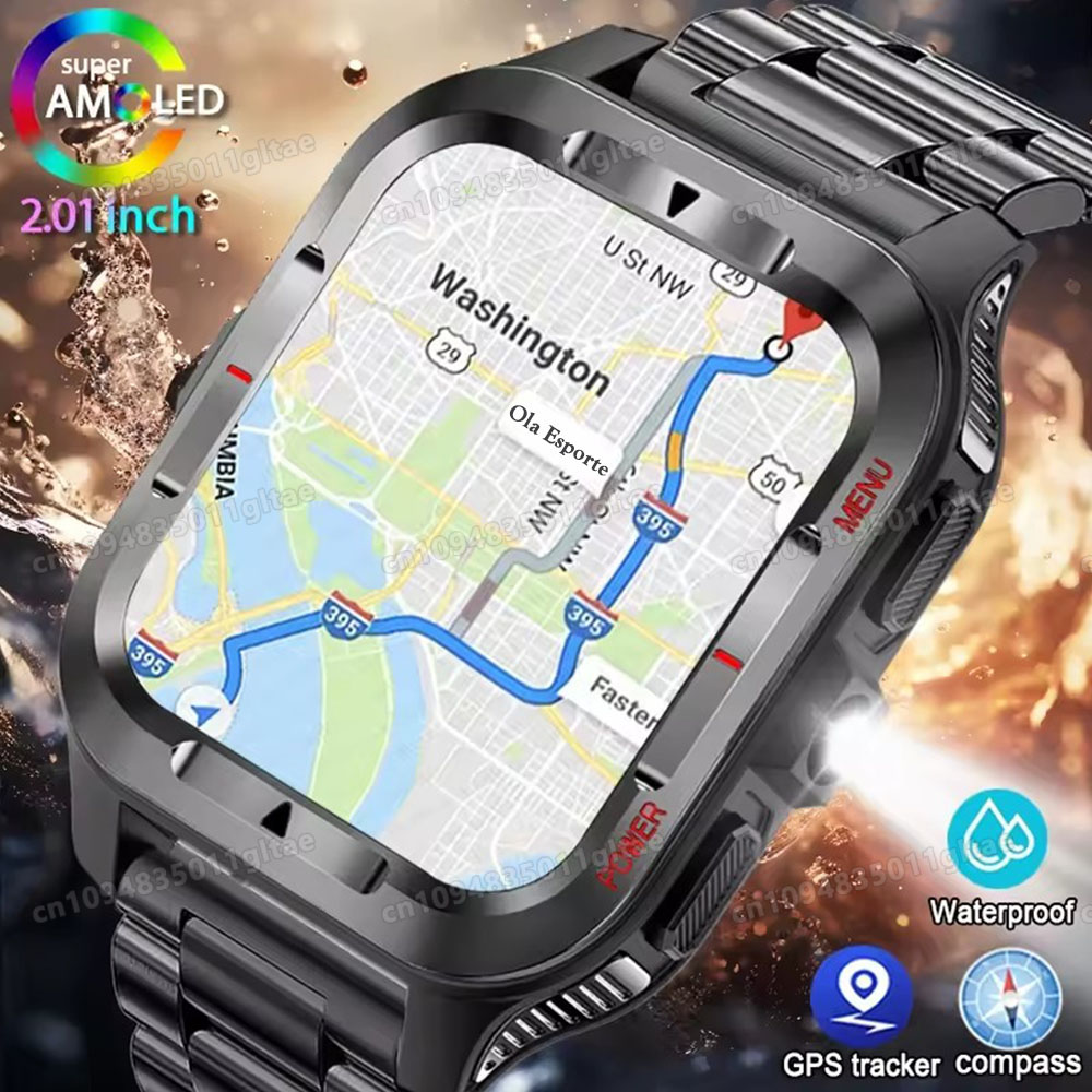 Outdoor Rug Waterproof - Rugged Military Outdoor Sports Smart Watch