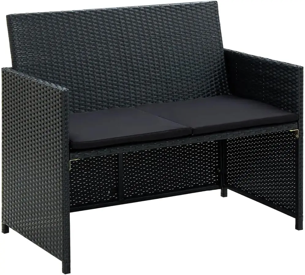 Outdoor Furniture Cushions 22 X 22 - 2 Seater Garden Sofa with Removable