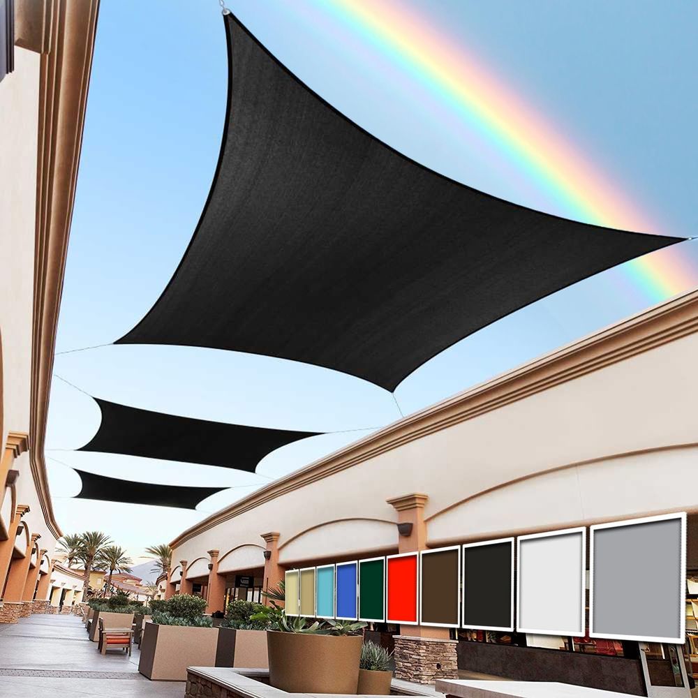 Sun Sail Shade - 12' x 23' Black RecSquare Sun