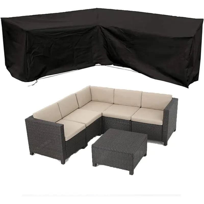 Outdoor Furniture Durable - Anti-UV L-shaped Outdoor Sofa Cover Waterproof