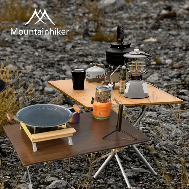 Folding Picnic Table - MOUNTAINHIKER Upgrade Portable Outdoor Camping Table,