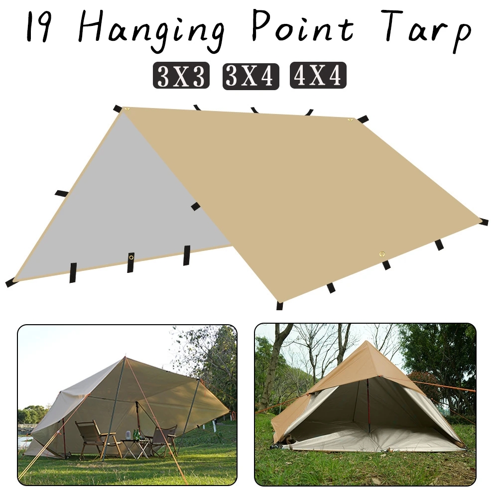 4x4m 4x3m 3x3m 19 Hang Points  - đánh giá và giá Sun Sail Shade