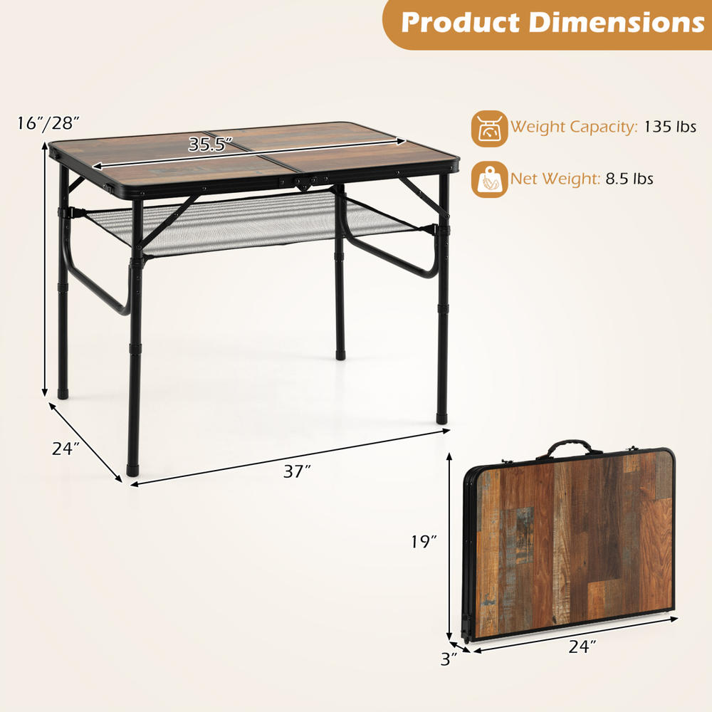 Single Folding Camping Table C - đánh giá và giá Folding Picnic Table
