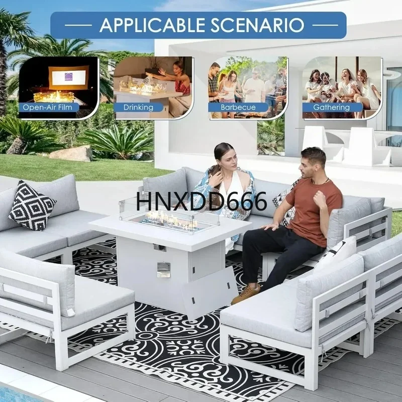 7-Piece Aluminum Outdoor Patio - đánh giá và giá Outdoor Furniture Fire Table