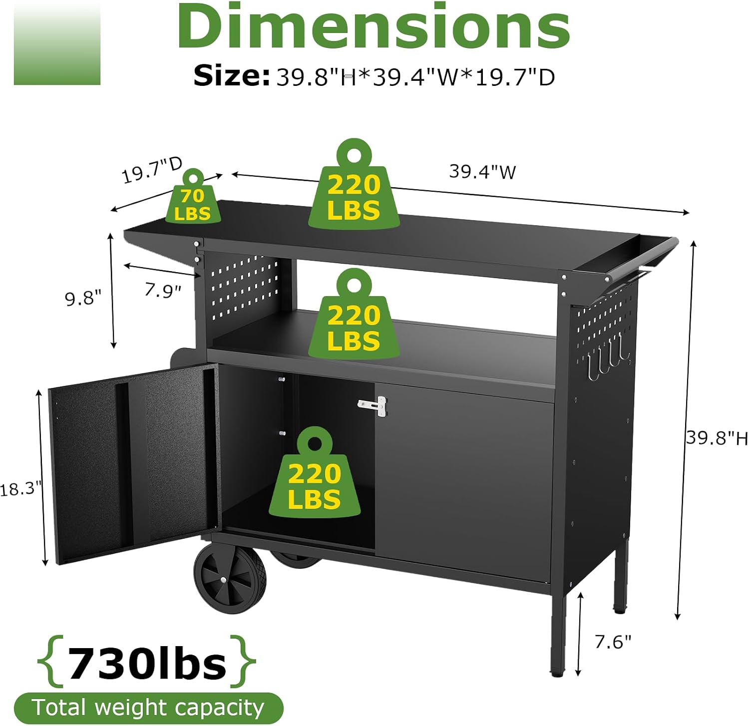 Outdoor Grill Cart Table With  - đánh giá và giá Folding Picnic Table