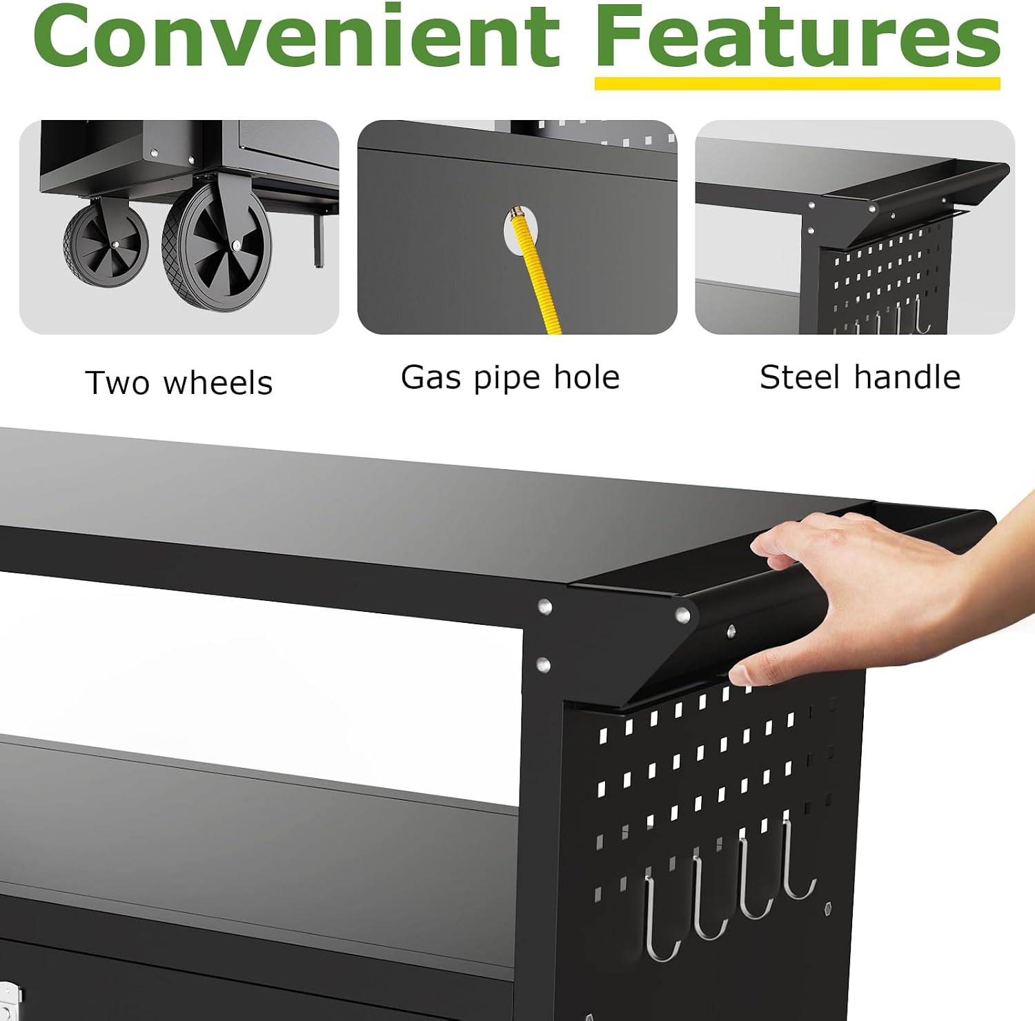 Outdoor Grill Cart Table With  - đánh giá và giá Folding Picnic Table