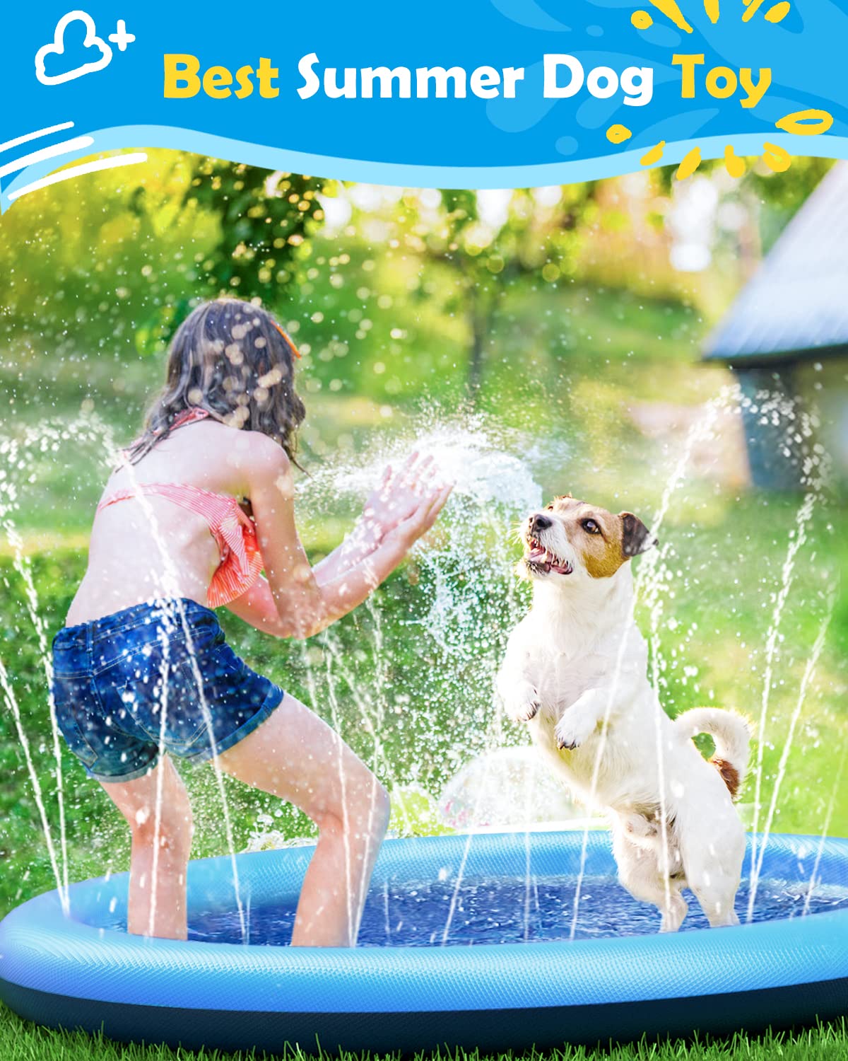 Dog Splash Pad Thick Sprinkler - đánh giá và giá Outdoor Rug Waterproof