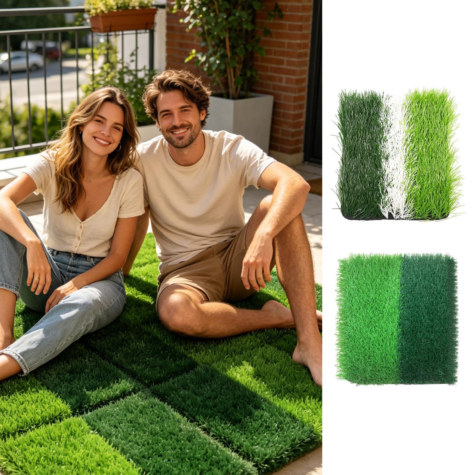 Faux Grass Rug 15.7x15.7in Sof - đánh giá và giá Outdoor Rug Waterproof