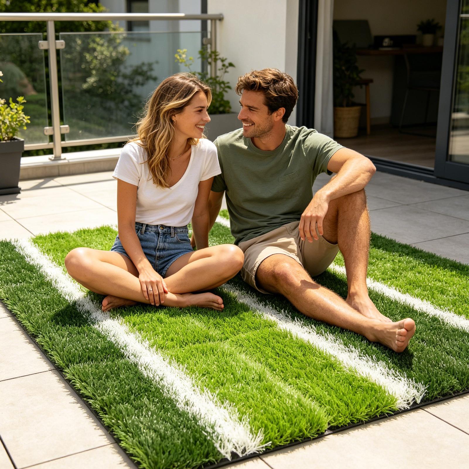 Faux Grass Rug 15.7x15.7in Sof - đánh giá và giá Outdoor Rug Waterproof