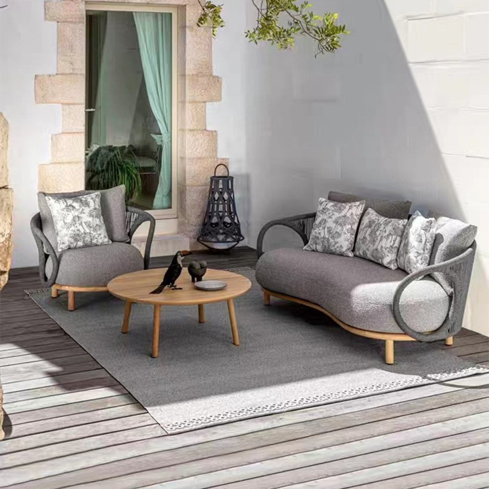 Outdoor rattan sofa teak garde - đánh giá và giá Outdoor Furniture Teak