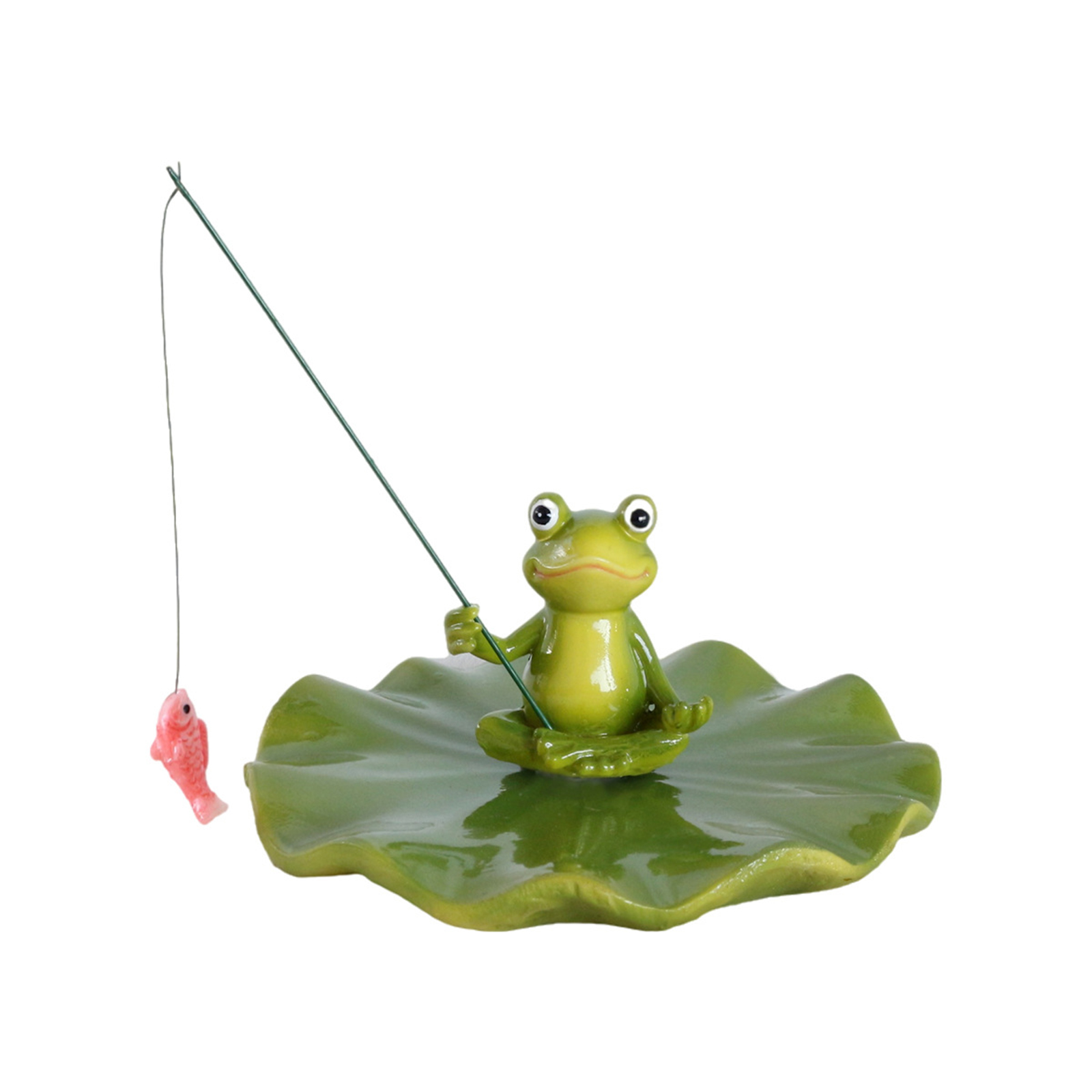 Floating Lotus Leaf Frog Statu - đánh giá và giá Outdoor Furniture Resin