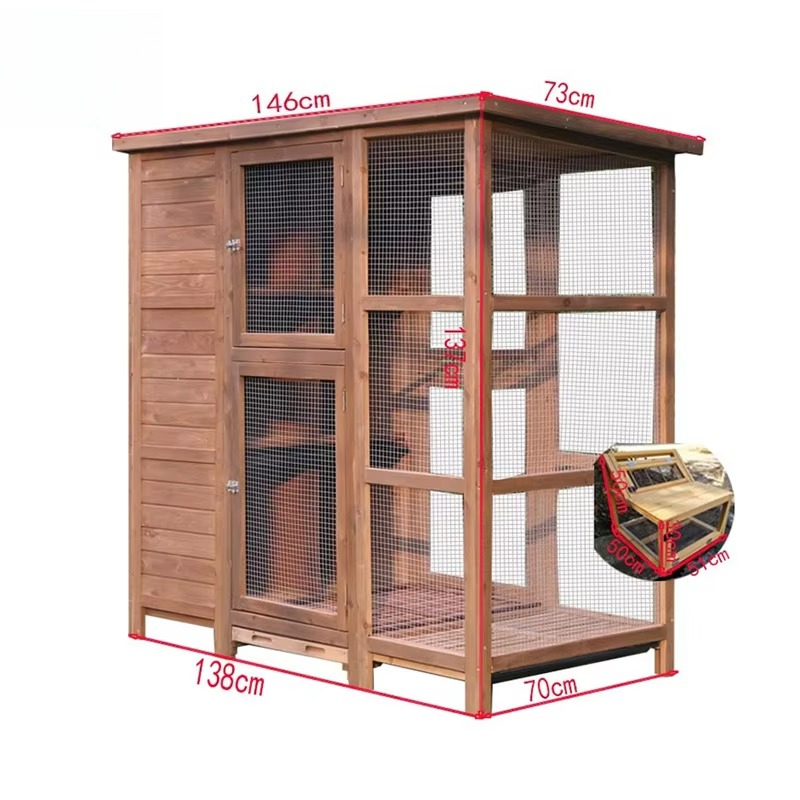 Large Wooden Bird Aviary Cage  - đánh giá và giá Outdoor Furniture Easy To Clean