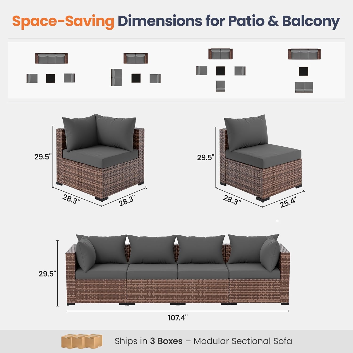 5-Piece Outdoor Sectional Sofa - đánh giá và giá Outdoor Furniture Fire Table