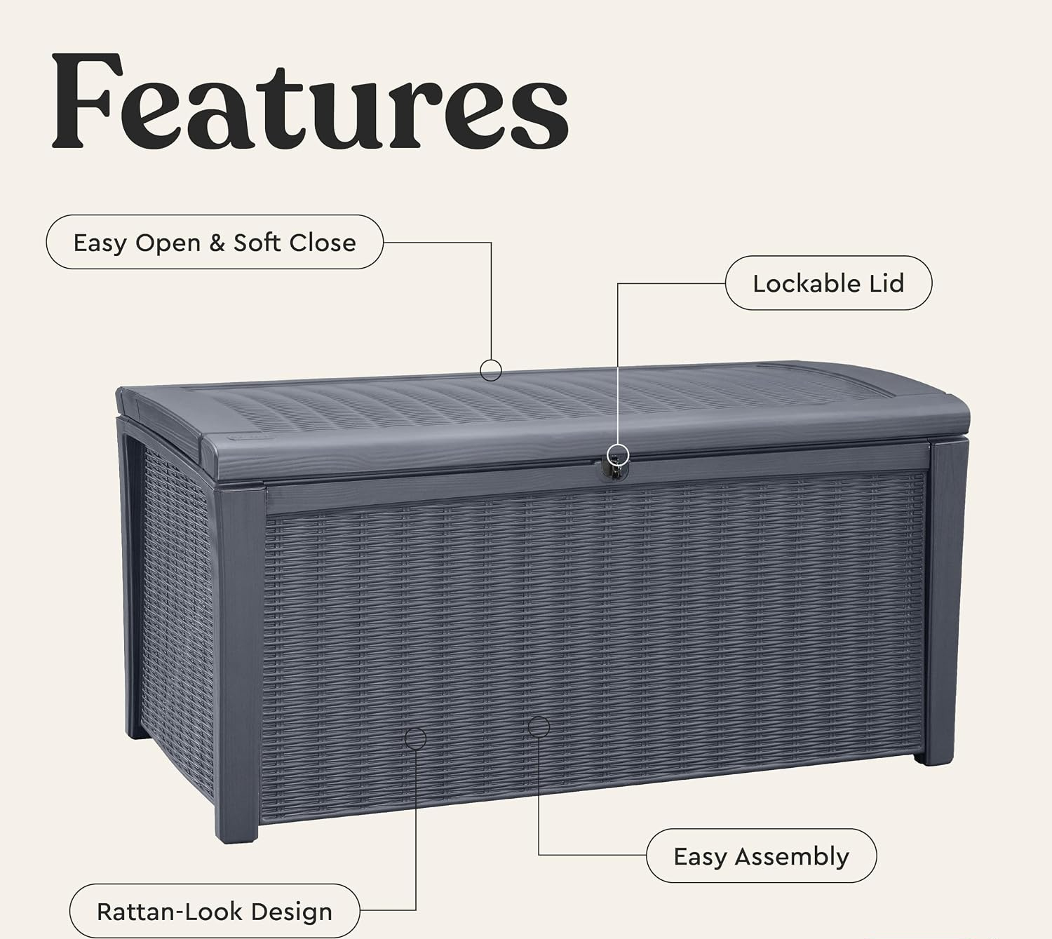 110 Gallon Outdoor Storage Dec - đánh giá và giá Outdoor Furniture Resin