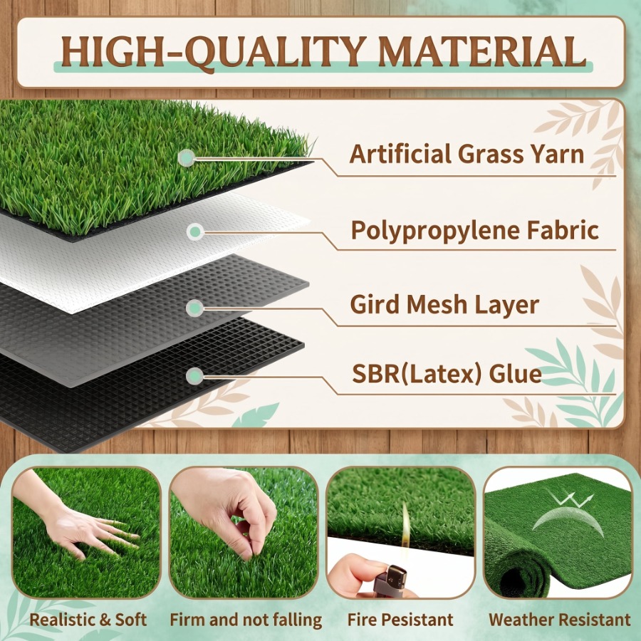6.5 x 10 Ft Artificial Grass T - đánh giá và giá Outdoor Rug Waterproof
