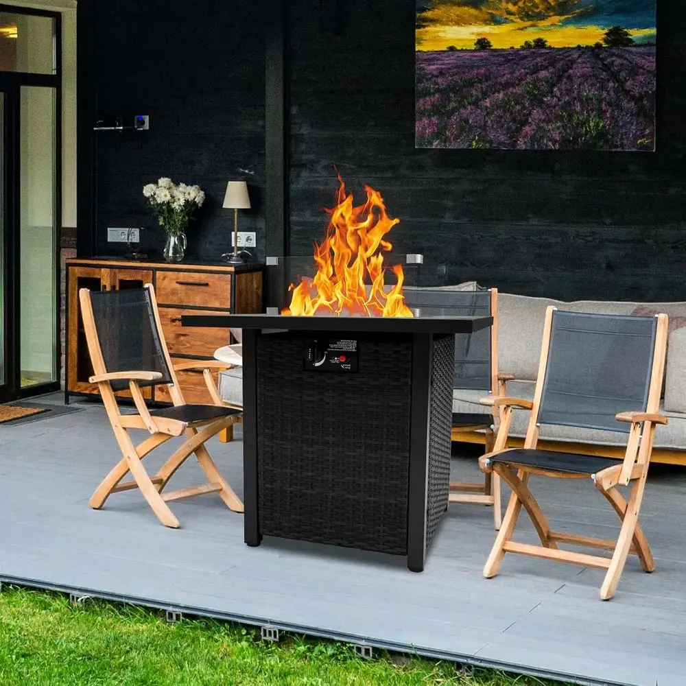 Wicker Outdoor Patio Furniture - đánh giá và giá Outdoor Furniture Fire Table