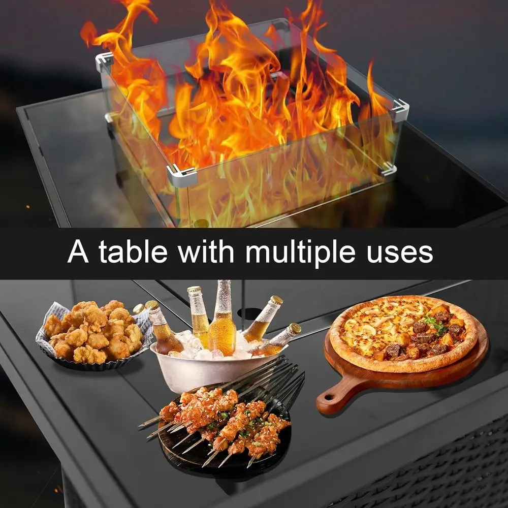 Wicker Outdoor Patio Furniture - đánh giá và giá Outdoor Furniture Fire Table