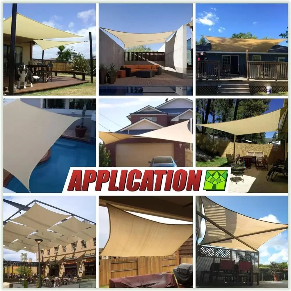 8' X 10' Beige Sun Shade Sail  - đánh giá và giá Sun Sail Shade