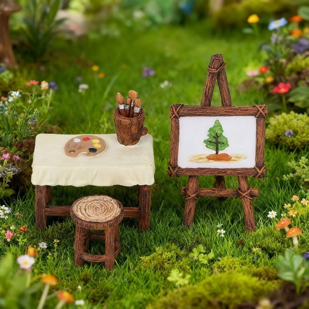 WORTHOWN-Fairy Garden,Miniatur - đánh giá và giá Outdoor Furniture Resin