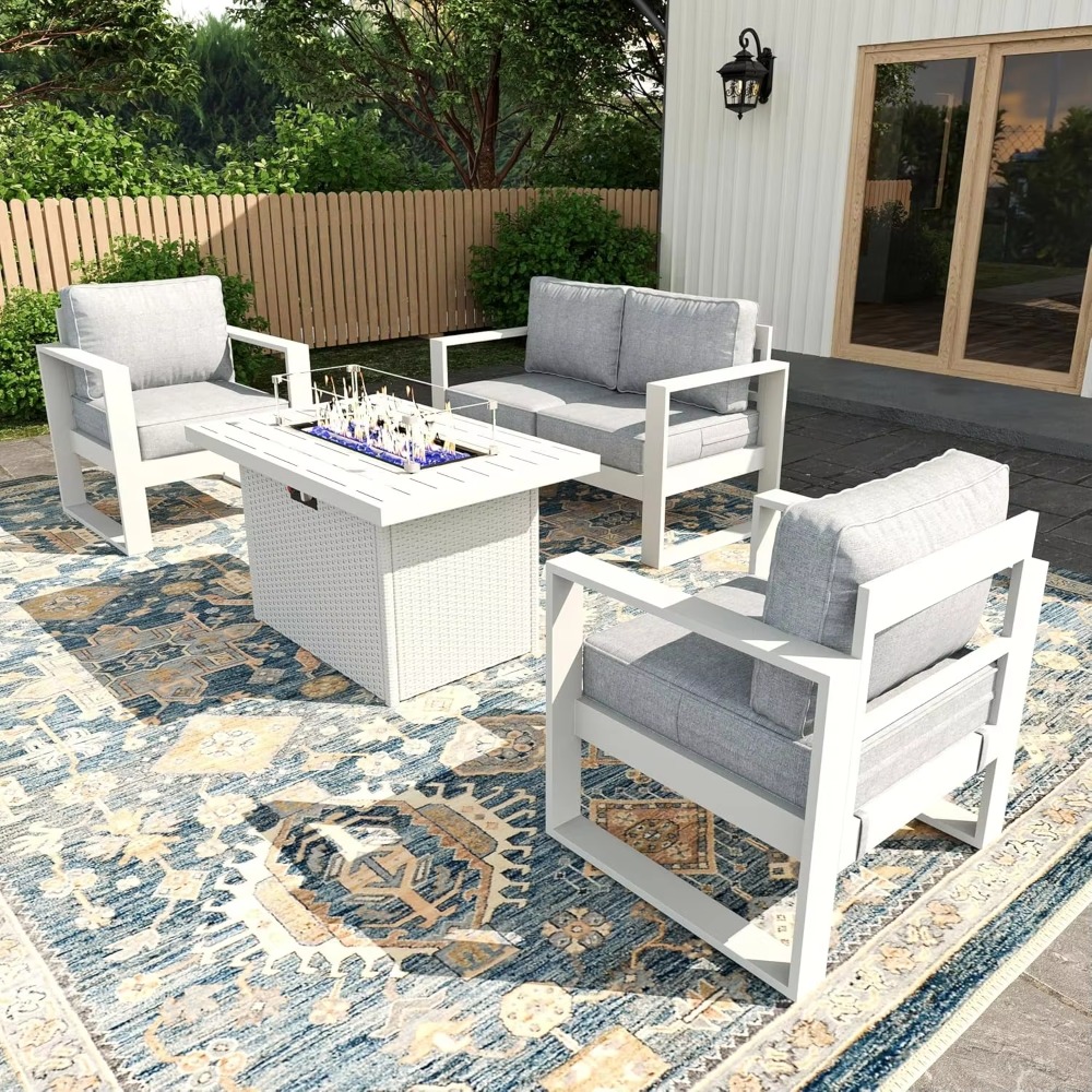 Terrace Seat Set Balcony Furni - đánh giá và giá Outdoor Furniture Fire Table