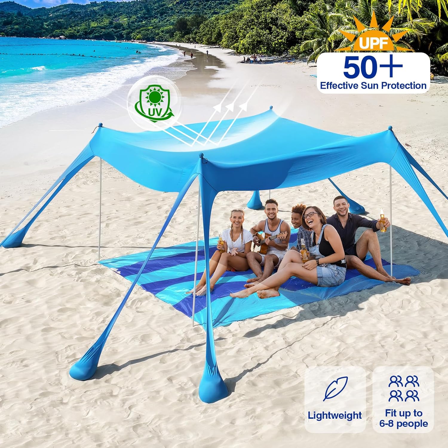 Beach Tent Camping Sun Shelter - đánh giá và giá Sun Sail Shade