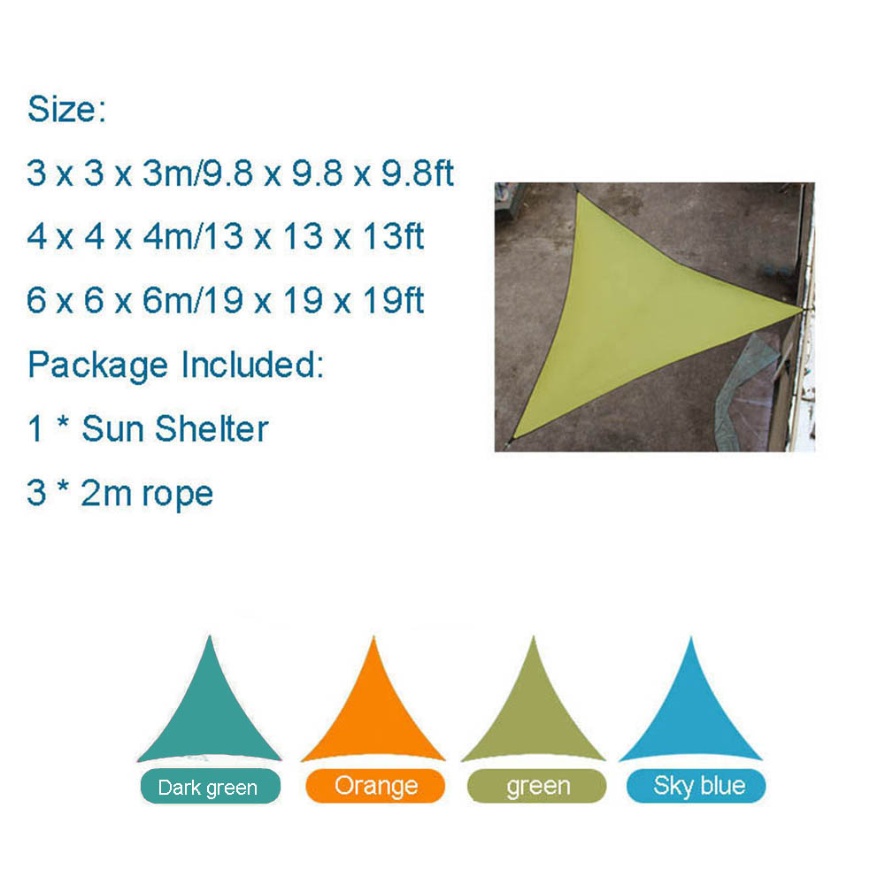 6x6x6 m Tam Giác Mặt Trời Nơi  - đánh giá và giá Sun Sail Shade