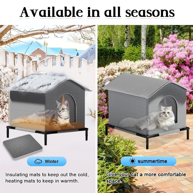 Stray Cat Houses with Mat Wate - đánh giá và giá Outdoor Rug Waterproof