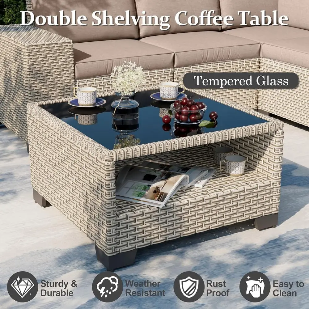 7-Piece Outdoor Patio Furnitur - đánh giá và giá Outdoor Furniture Fire Table