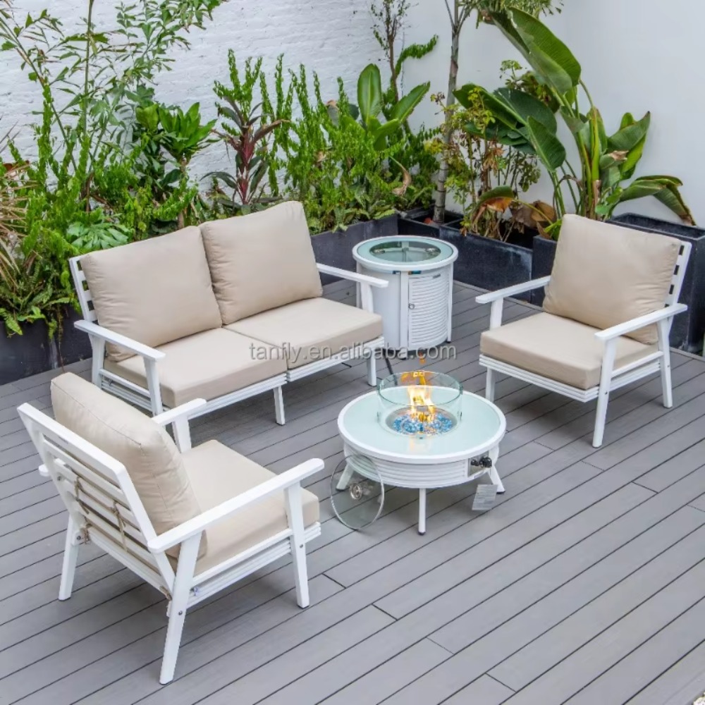 Villa Hotel Outdoor Furniture  - đánh giá và giá Outdoor Furniture Fire Table