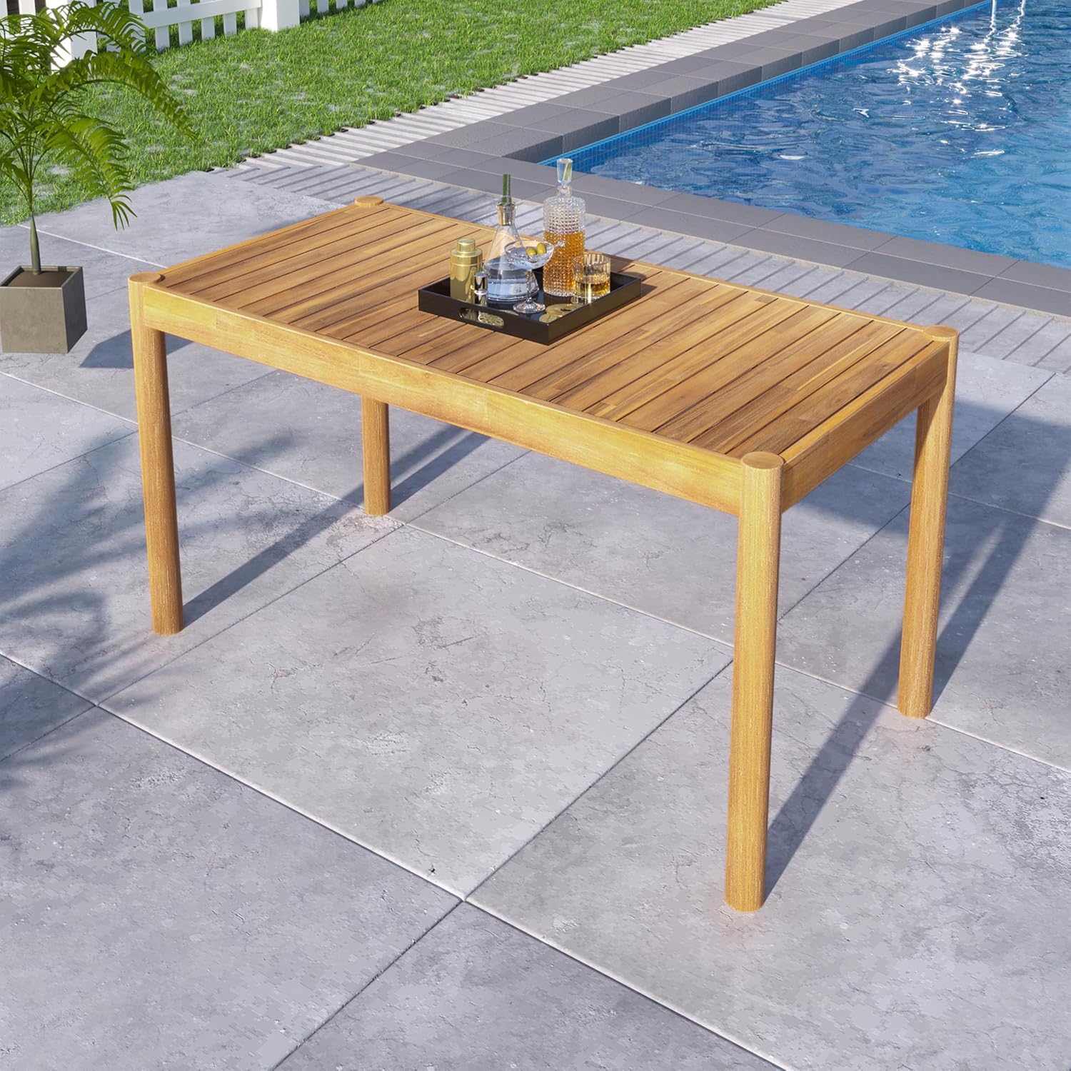 Solid Acacia Wood Outdoor Dini - đánh giá và giá Outdoor Furniture Easy To Clean