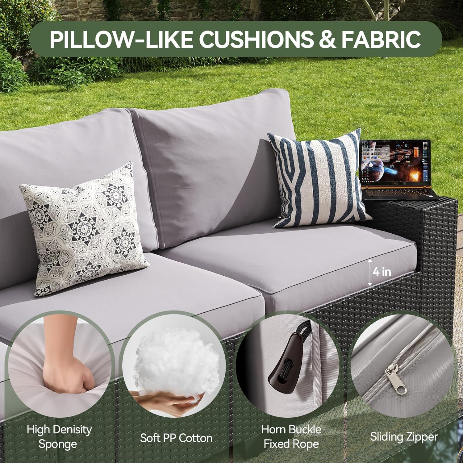 Outdoor Patio Furniture Set wi - đánh giá và giá Outdoor Furniture Fire Table