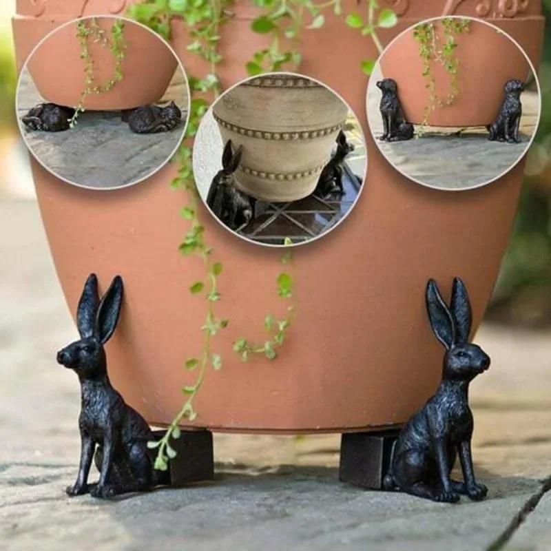 3Pcs Flower Pot Feet Stand Ani - đánh giá và giá Outdoor Furniture Resin