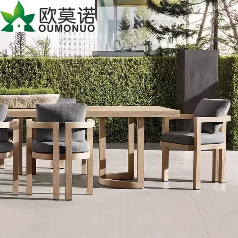 Nordic Outdoor Teak Wood Dinin - đánh giá và giá Outdoor Furniture Teak