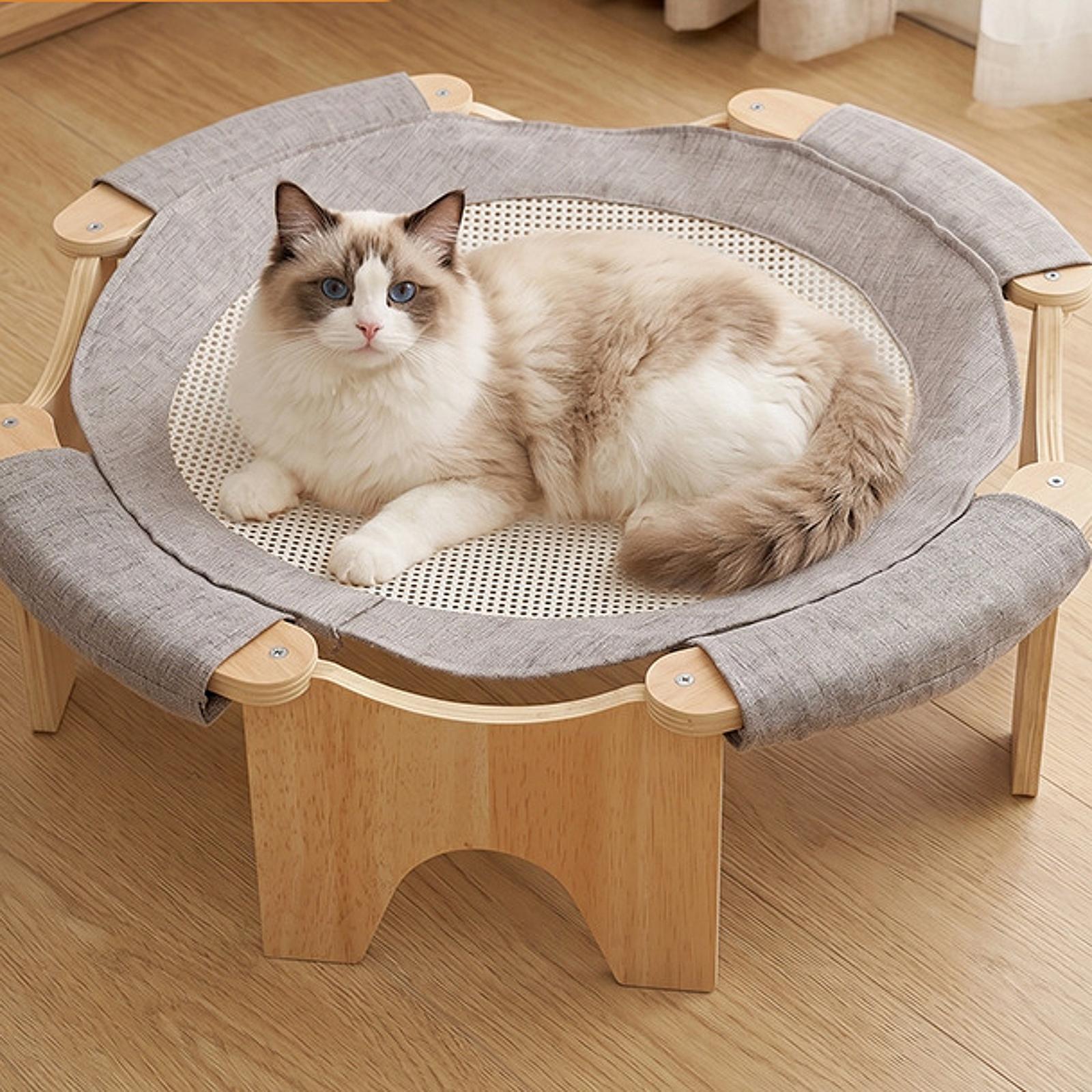 Elevated Pet Bed Wooden Cat Ha - đánh giá và giá Outdoor Furniture Durable