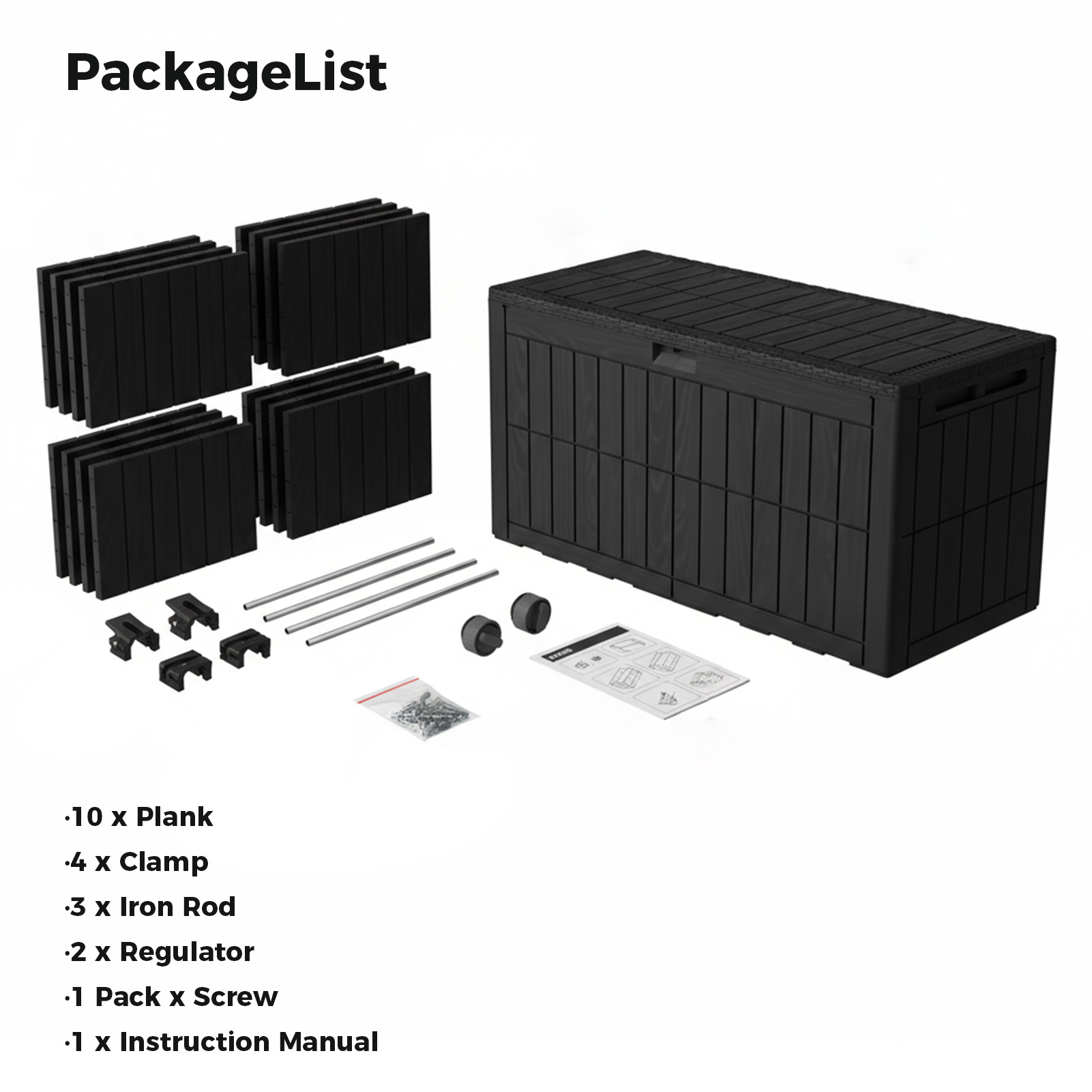 100 Gallon Outdoor Storage Box - đánh giá và giá Outdoor Furniture Resin