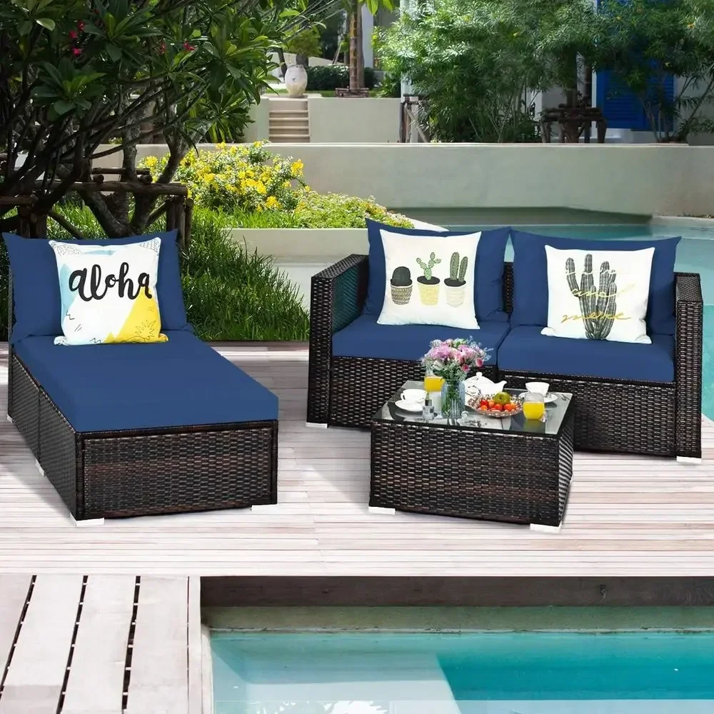 Durable 5-Piece Outdoor Patio  - đánh giá và giá Outdoor Furniture Durable