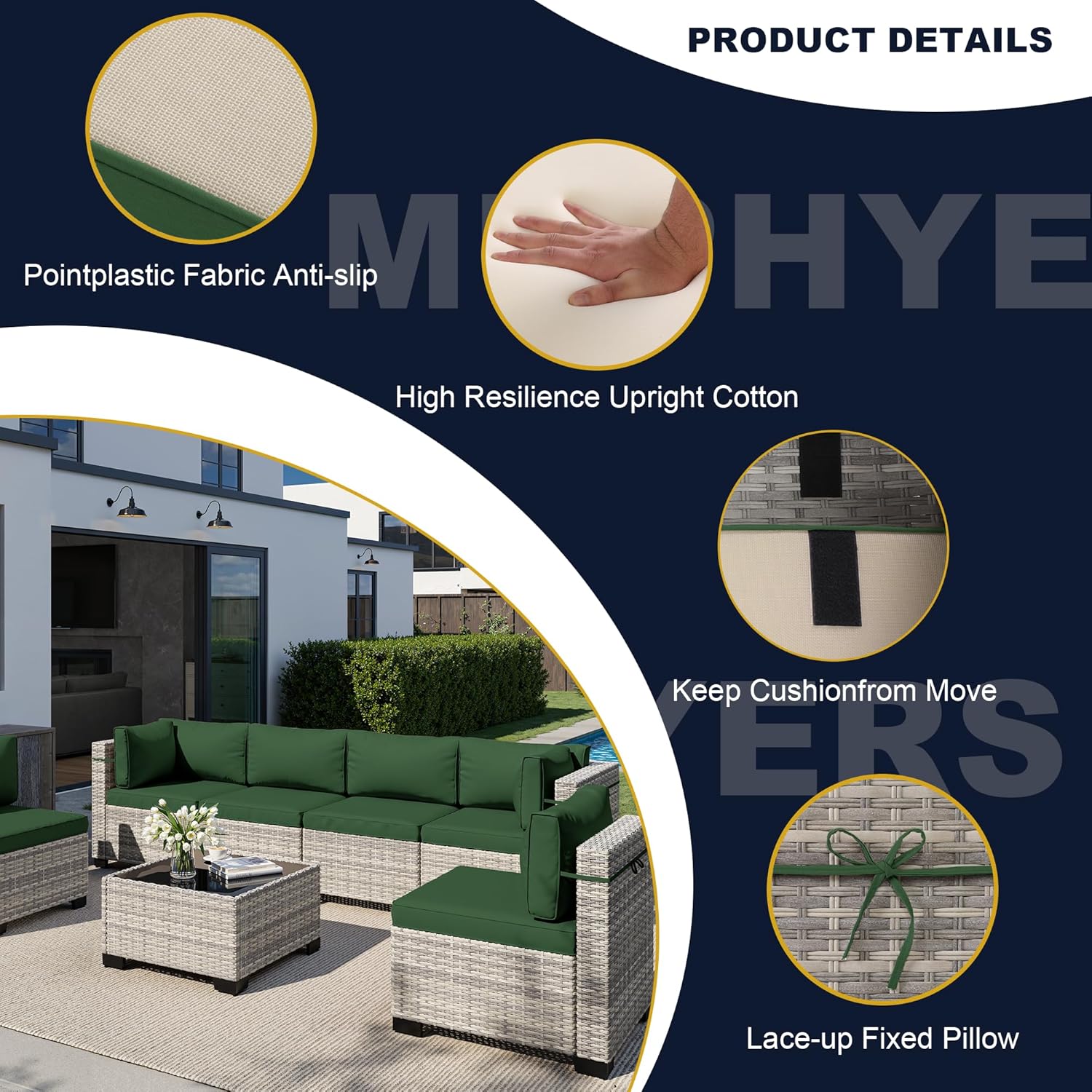 8-Piece Outdoor Patio Furnitur - đánh giá và giá Outdoor Furniture Fire Table