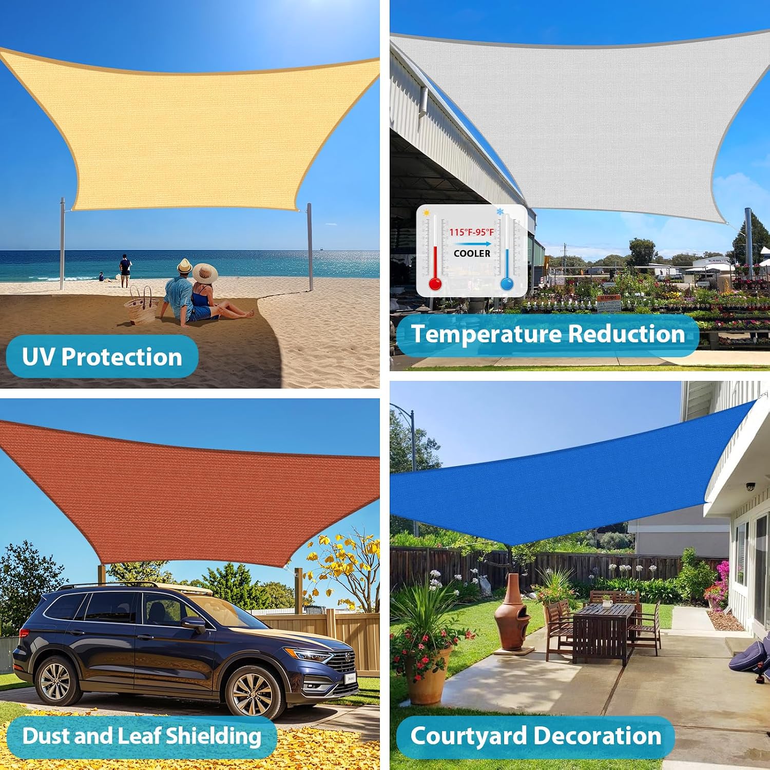 16x20ft Curved Sun Shade Sail  - đánh giá và giá Sun Sail Shade