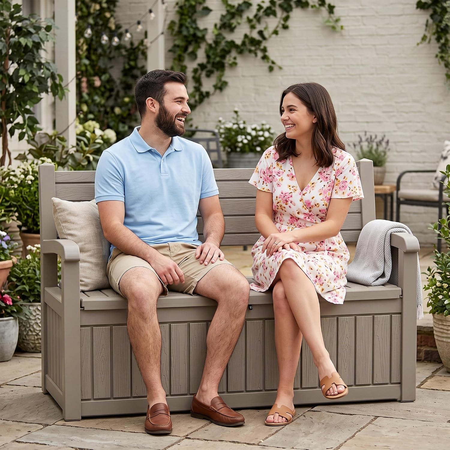 100 Gallon Outdoor Storage Ben - đánh giá và giá Outdoor Furniture Resin