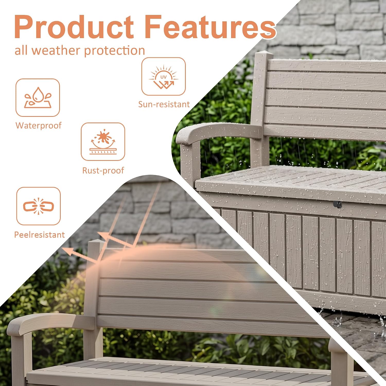 100 Gallon Outdoor Storage Ben - đánh giá và giá Outdoor Furniture Resin