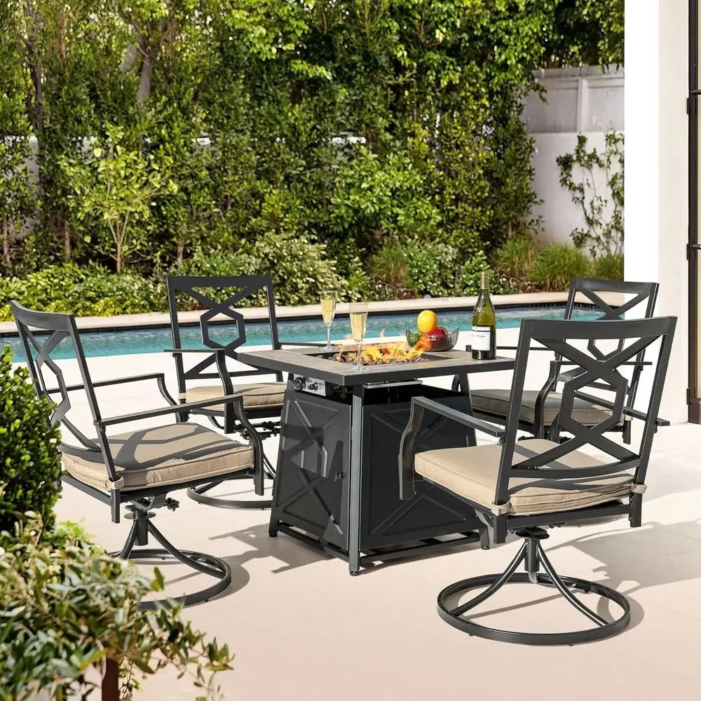 5-Piece Outdoor Patio Furnitur - đánh giá và giá Outdoor Furniture Fire Table