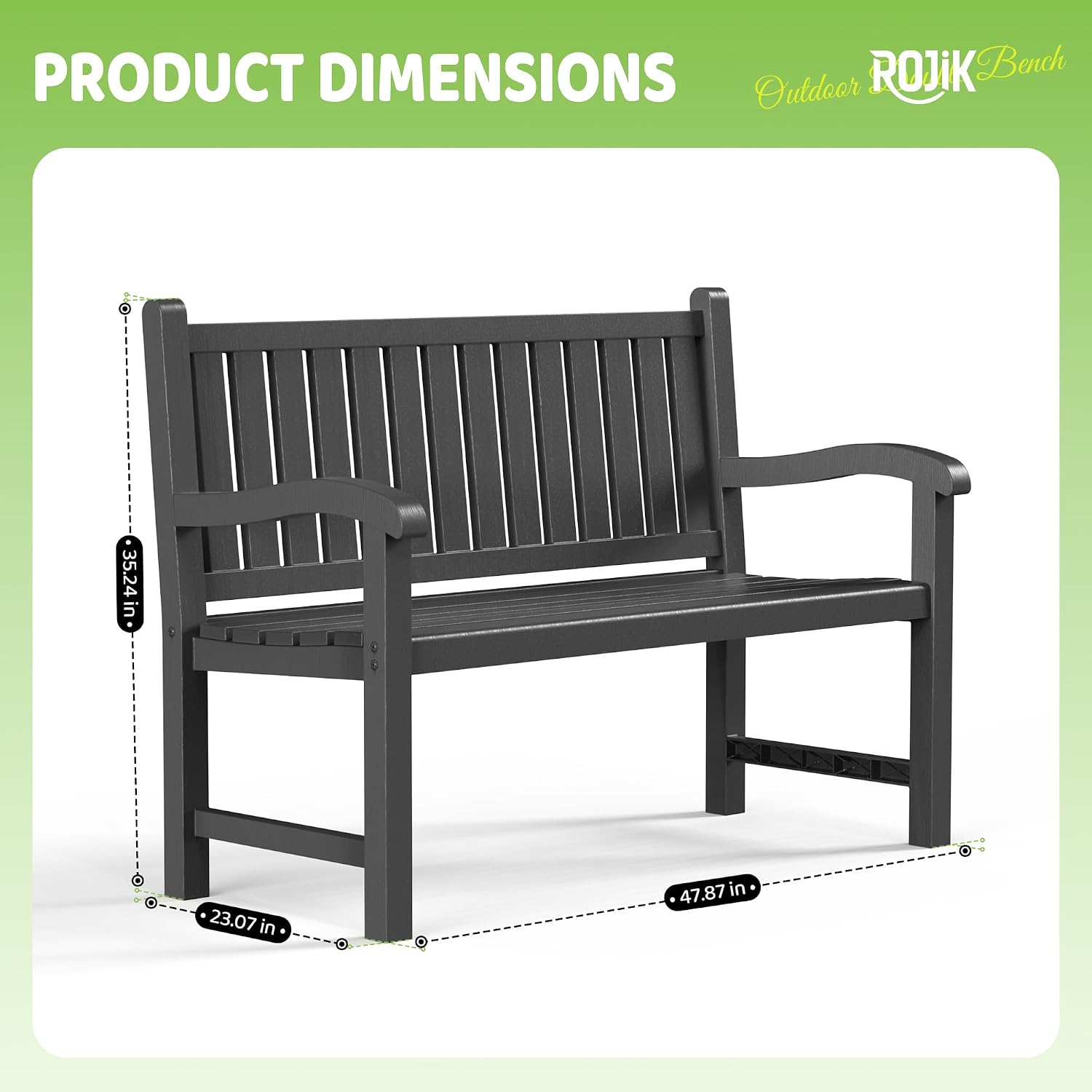 Outdoor Bench 2-Person Resin P - đánh giá và giá Outdoor Furniture Resin