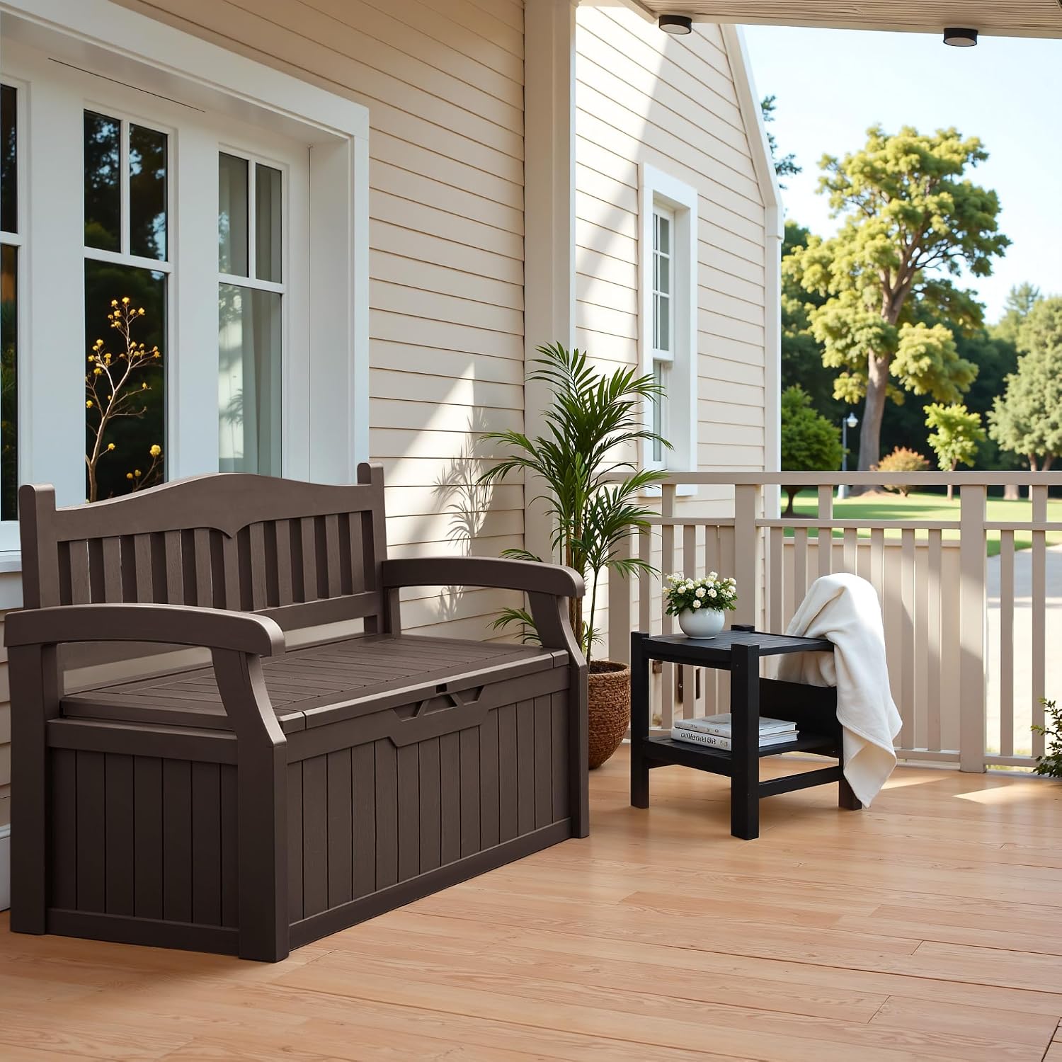 Outdoor Storage Bench Eighty G - đánh giá và giá Outdoor Furniture Resin