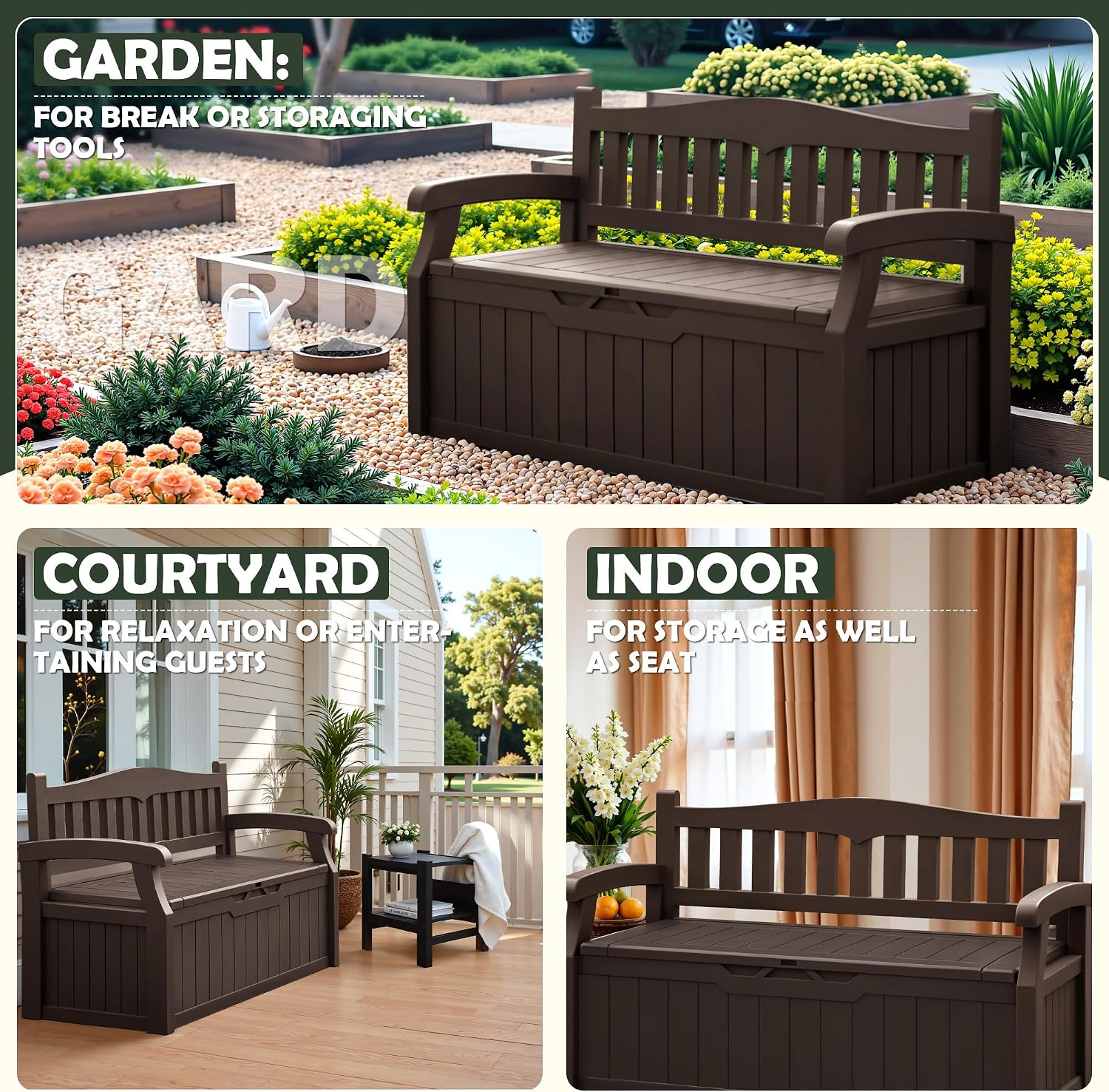 Outdoor Storage Bench Eighty G - đánh giá và giá Outdoor Furniture Resin