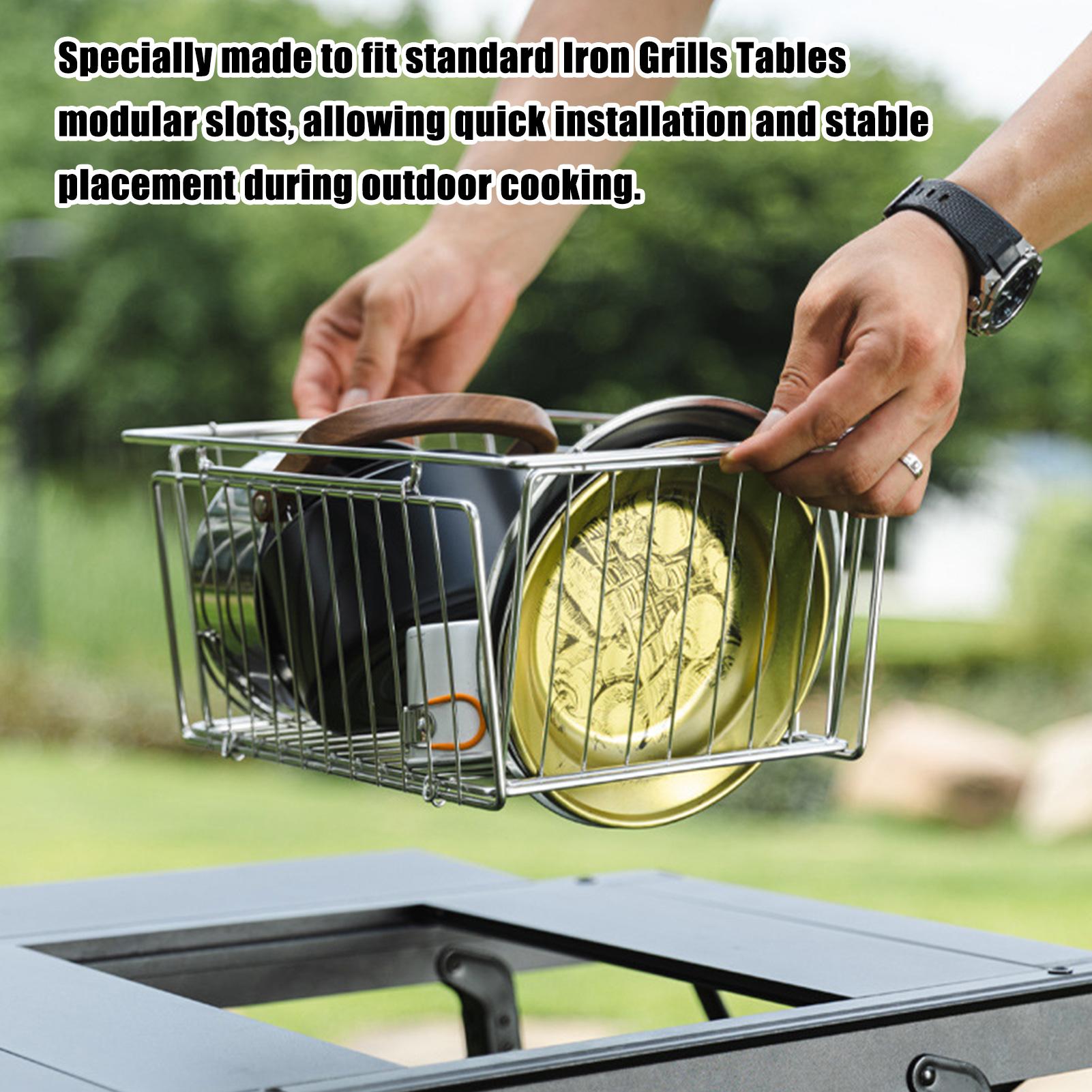 Camping Table Basket Metal Fol - đánh giá và giá Folding Picnic Table
